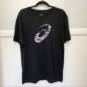 Asics Black Large Logo Graphic T-Shirt